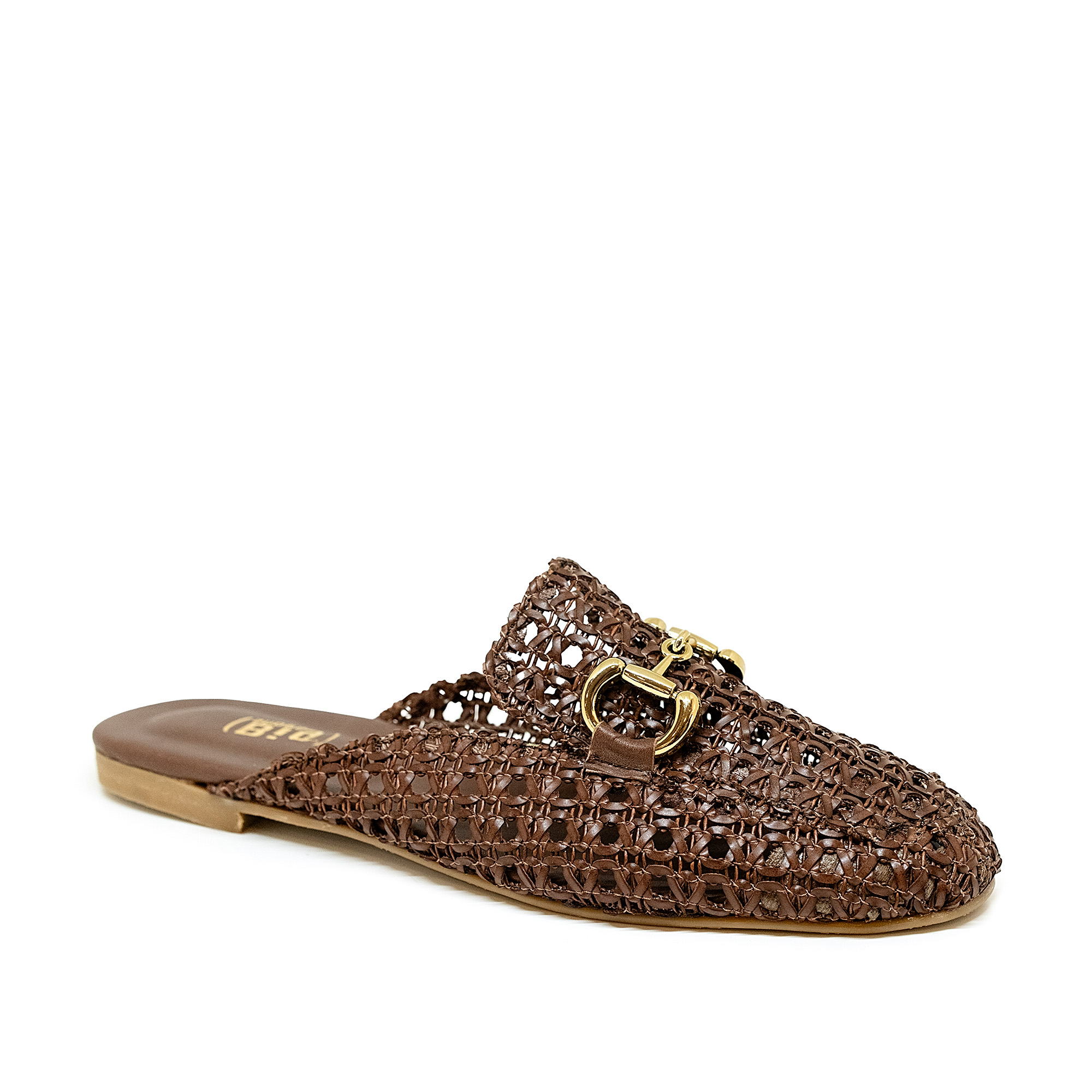 Bigshoes GA1164-05 Δερμάτινο Mule Καφέ φωτογραφία